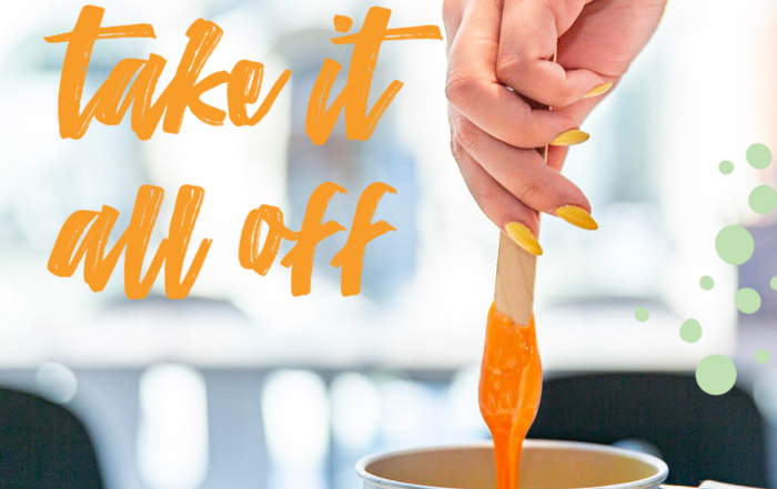 spatula with depilatory wax for brazily