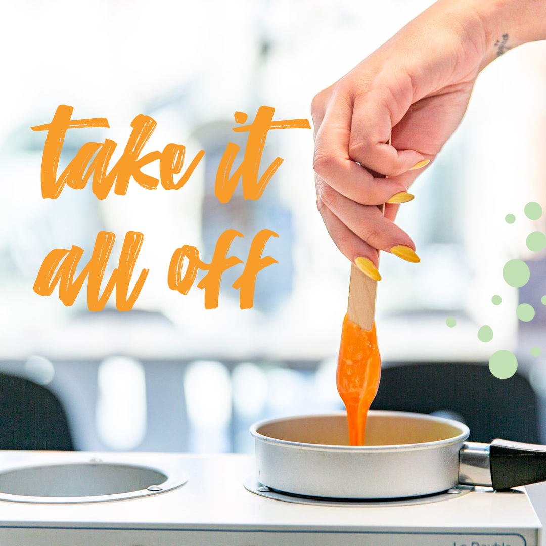 spatula with depilatory wax for brazily