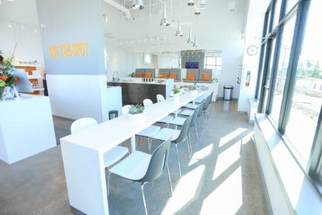 picture of THE TEN SPOT beauty bar with manicure and pedicure chairs