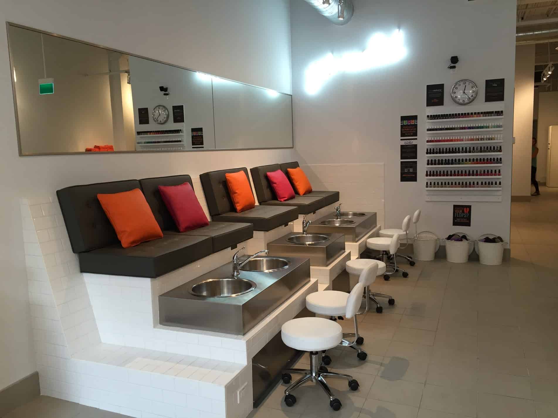 pedicure station at THE TEN SPOT® yaletown