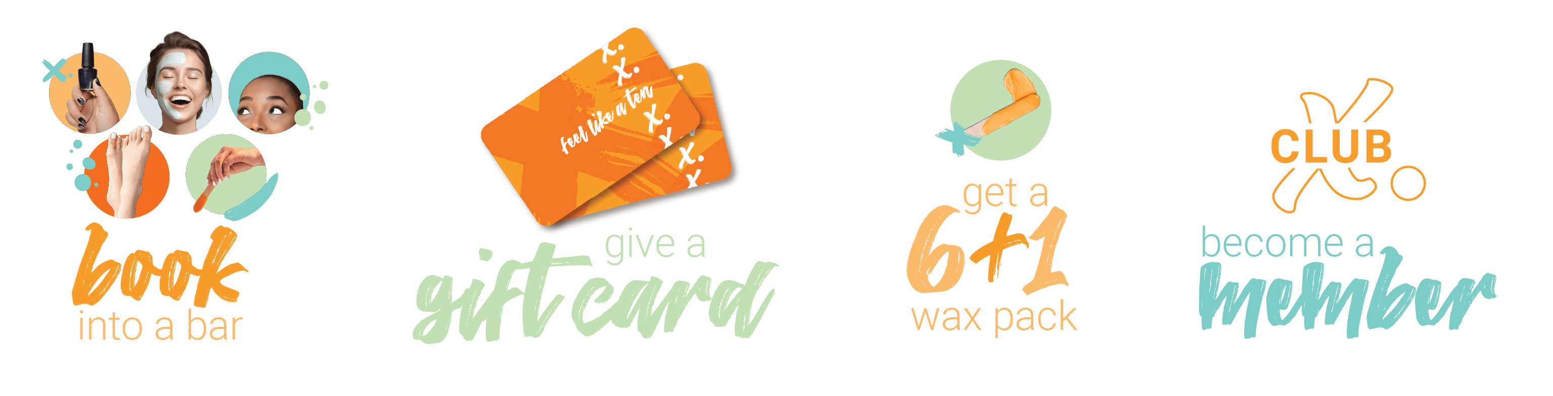 header with descriptive actions of THE TEN SPOT