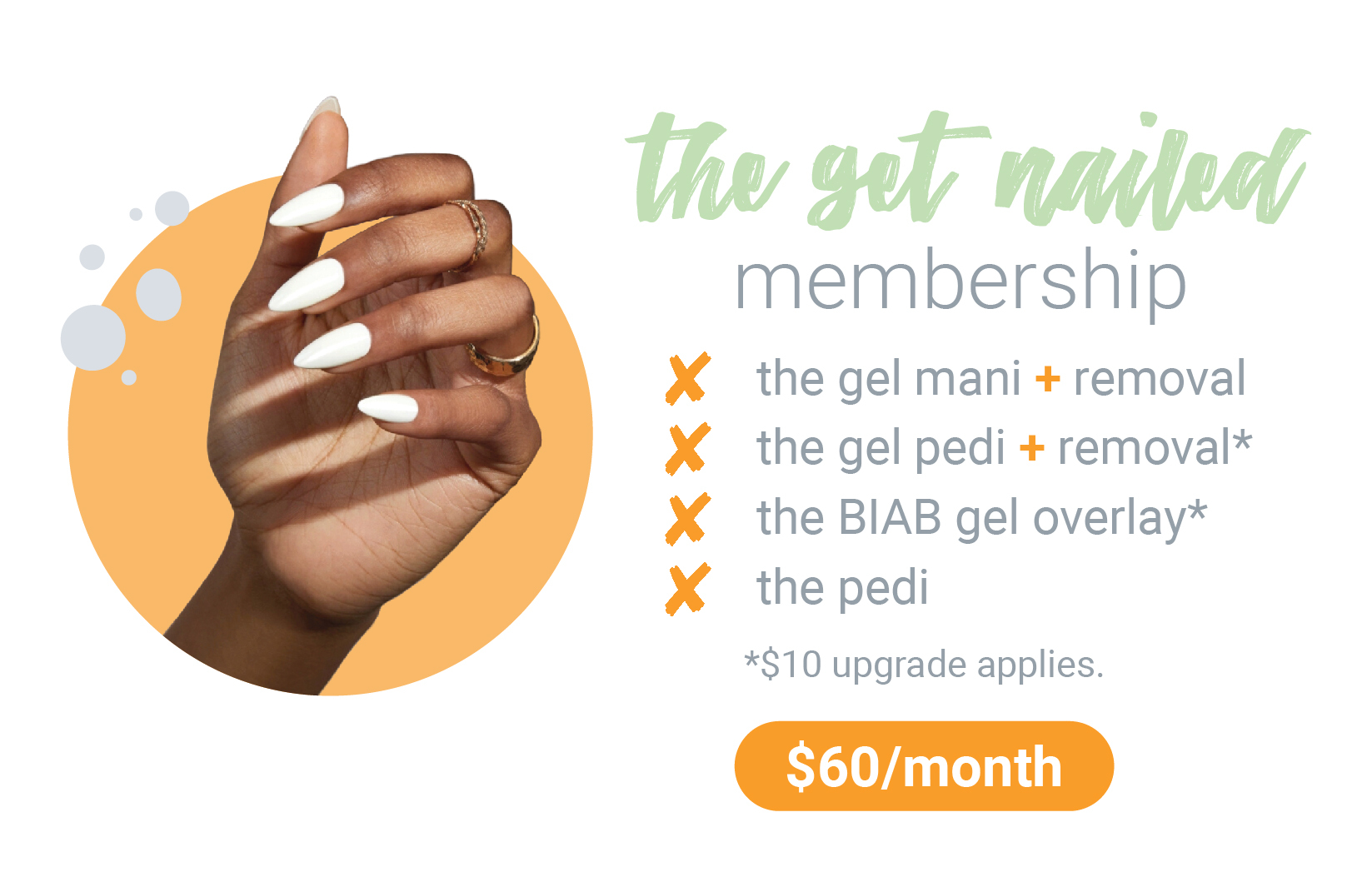 1 benefit service membership promotion